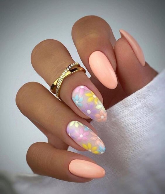 2024 Spring Almond Nails: Pastel Trends & Floral Designs