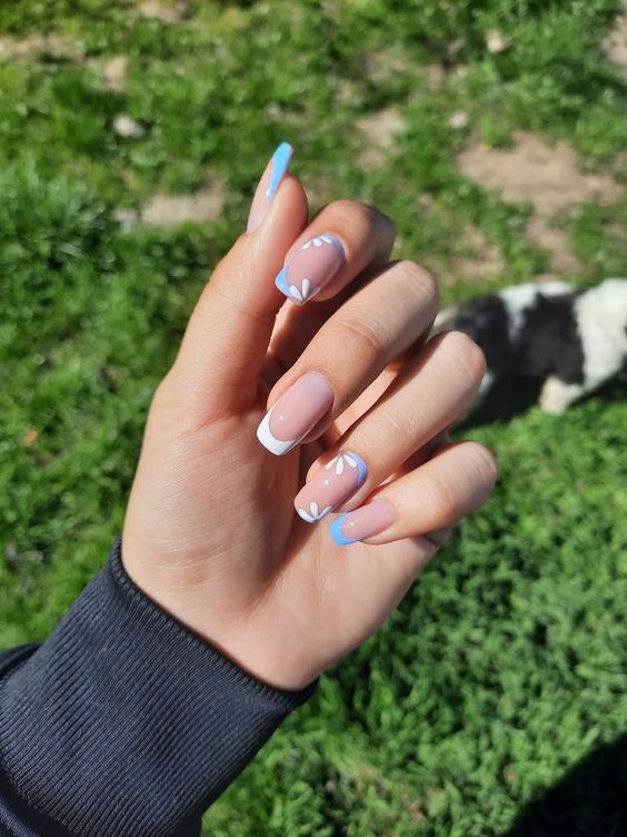 2024's Fresh French Spring Nails: Pastel, Floral & Nature-Inspired Designs